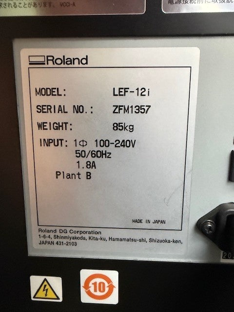 2023 Roland VersaUV LEF2-12i Benchtop UV Flatbed Printer