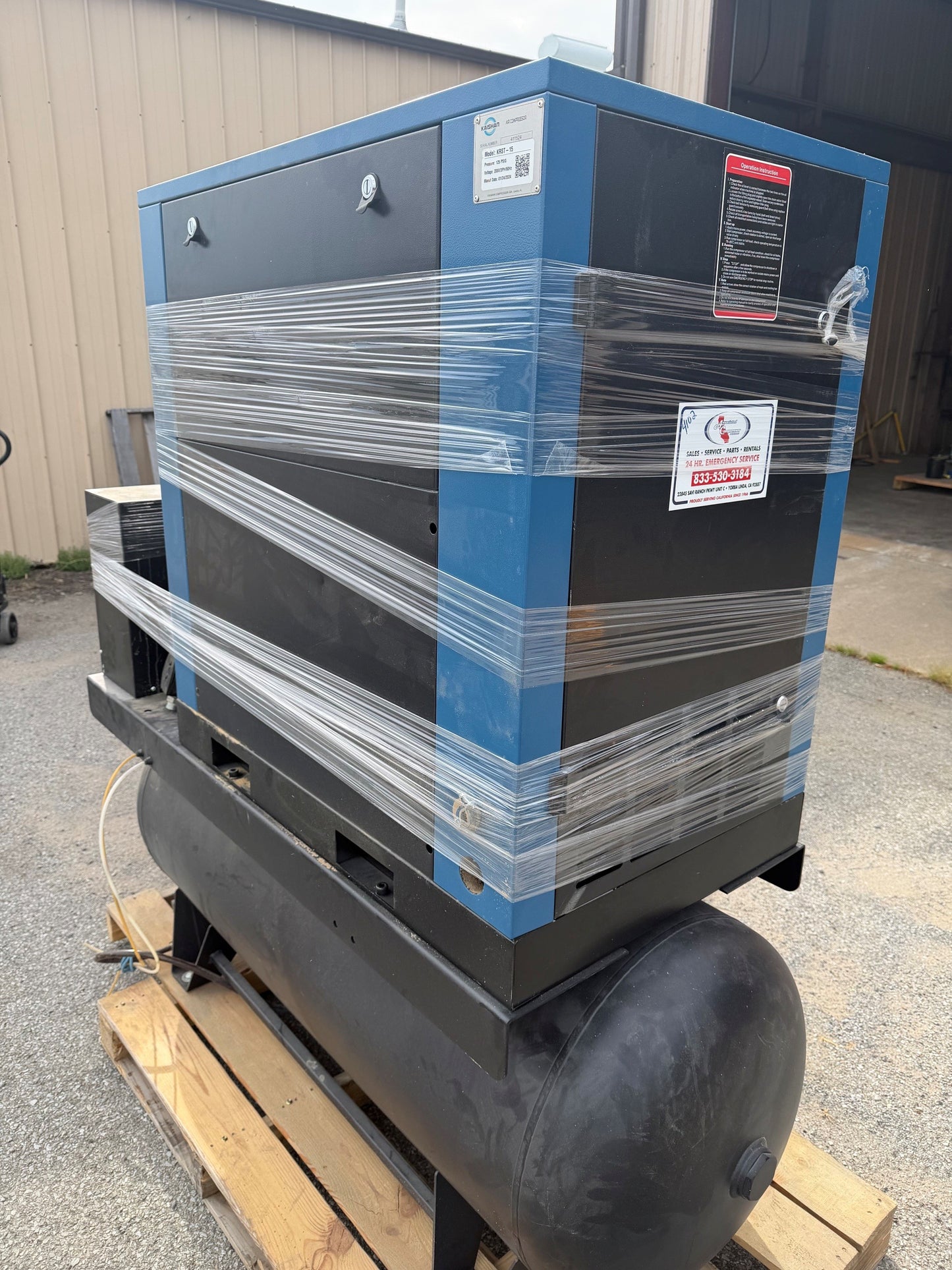 2024 Kaishan KRST-15 Air Compressor