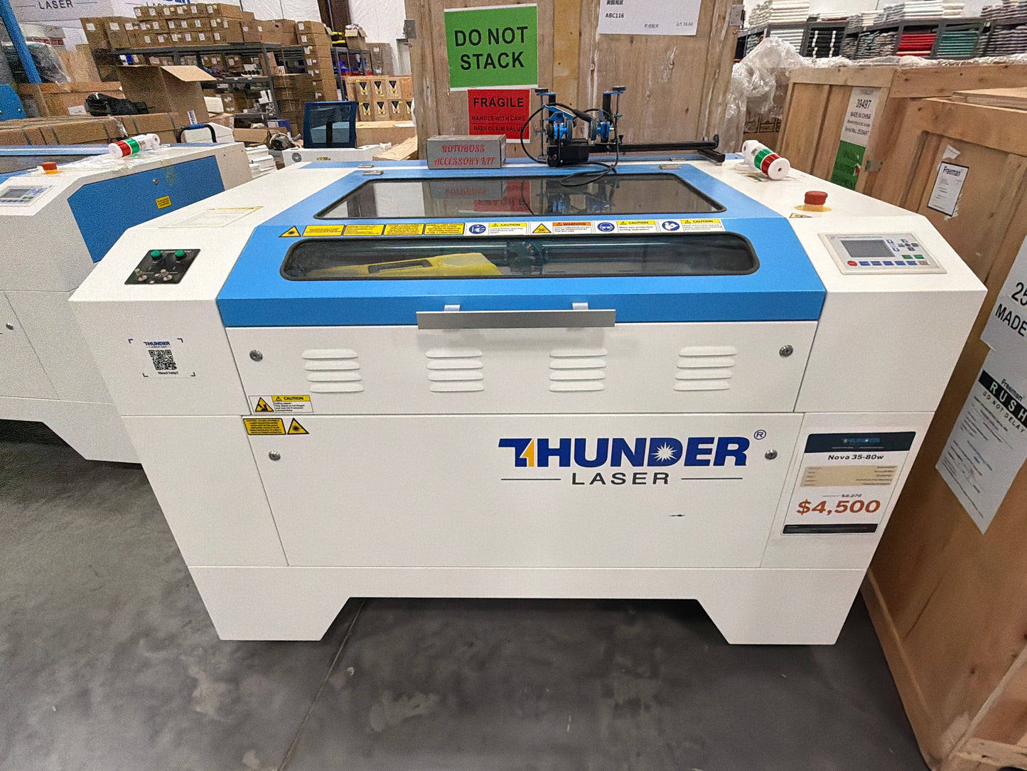 2023 Thunder Laser Nova 35 – 80W CO2 Laser Cutter w/ CW5000 Chiller