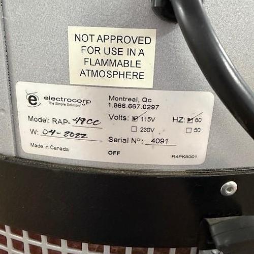 Electrocorp RAP 48 CC Air Purifier